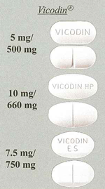 Hydrocodone/Acetaminophen pills